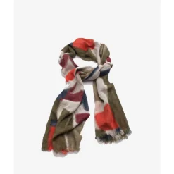 Foulard De Algodon Natural Tricolor Biba Para Mujer|Biba