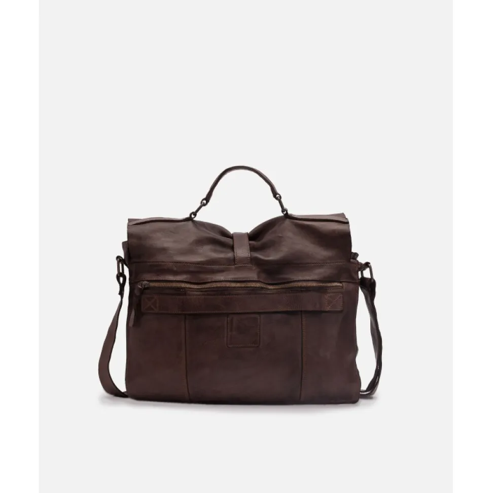 Leather Briefcase Biba Michigan