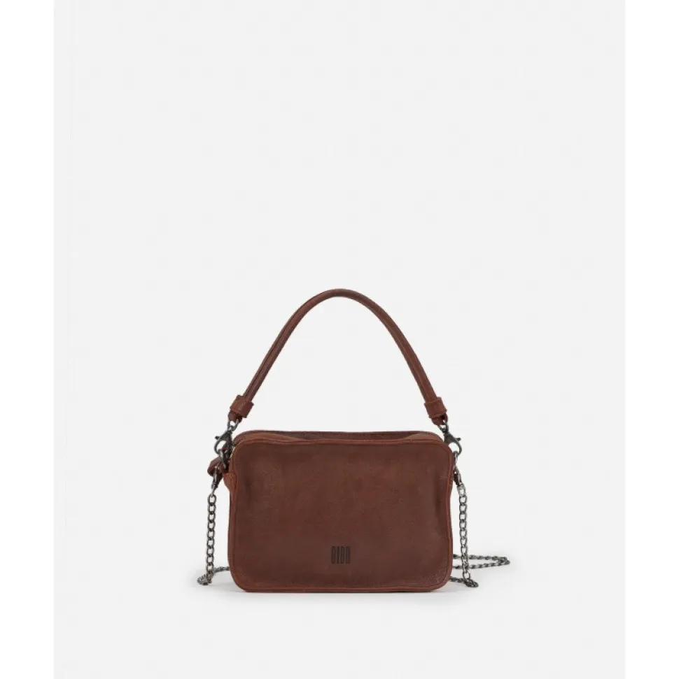 Leather Handbag Biba Logan Crush