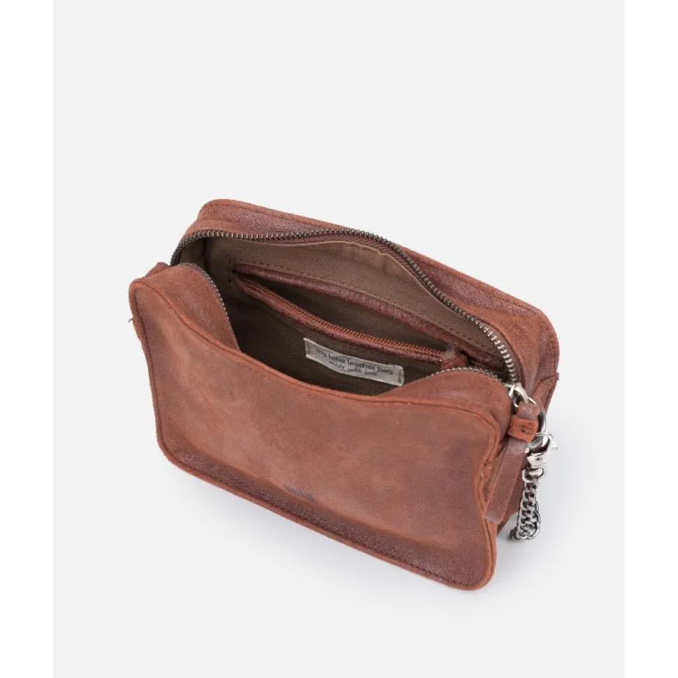 Leather Handbag Biba Logan Crush