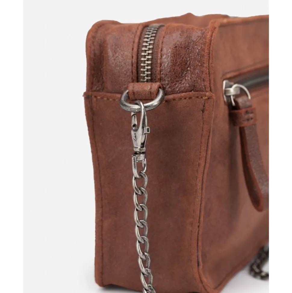 Leather Handbag Biba Logan Crush