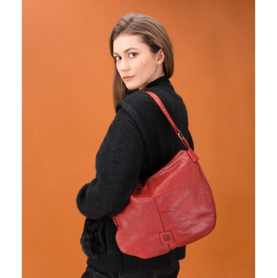 Leather Shoulder Bag Biba Boston