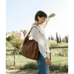 Leather Shoulder Bag Biba Mcbee