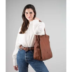 Leather Shoulder Bag Biba Portland
