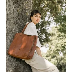 Leather Shoulder Bag Biba Portland