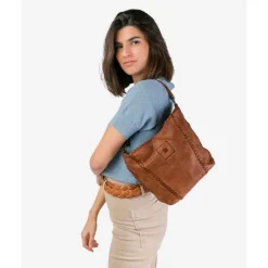 Leather Shoulder Bag Biba Shamrock