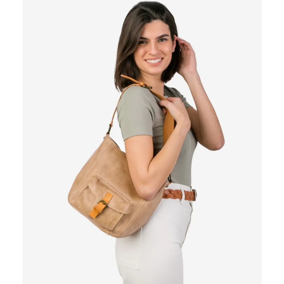 Leather Shoulder Bag Biba Silverton
