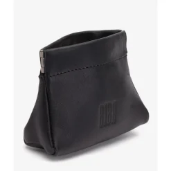 Pouch De Piel Natural Para Moneras Con Cierre Fuelle|Biba