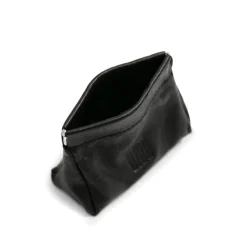 Pouch De Piel Natural Para Moneras Con Cierre Fuelle|Biba
