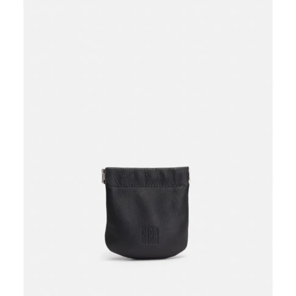 Pouch Plano De Piel Natural Para Monedas Con Cierre Fuelle|Biba
